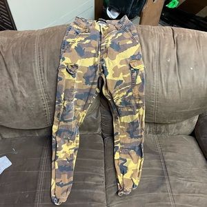 Black and Brown Camo Cargo Pants
